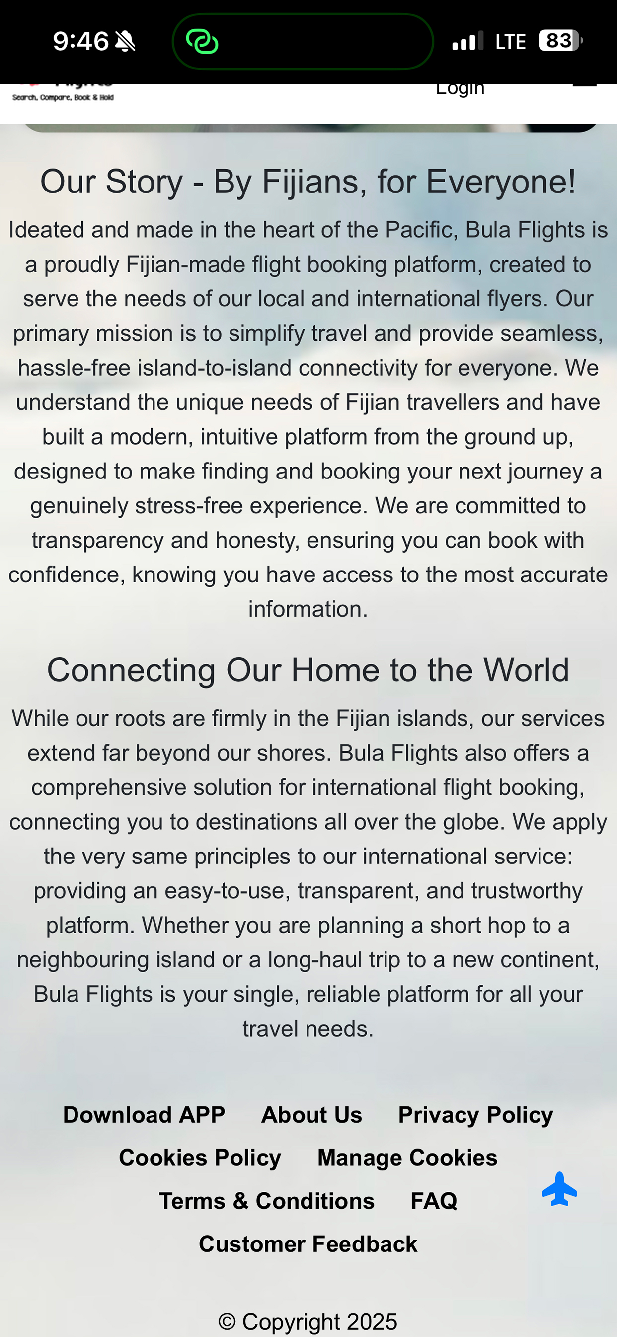 Bula Flights screenshot 3