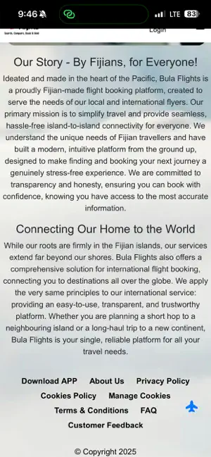 Bula Flights screenshot 3