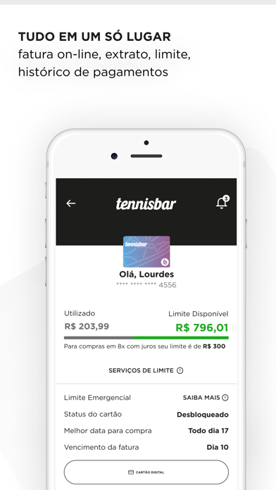 Screenshot #2 pour Cartão Tennisbar