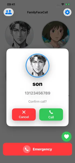 Family Face Call - Tap to Call screenshot 2
