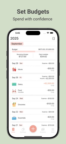 Peach Budget: Expense Tracker Screenshot 2 of 7