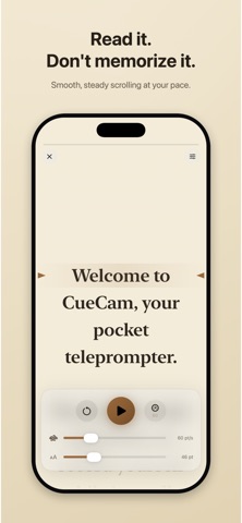 CueCam: Teleprompter screenshot