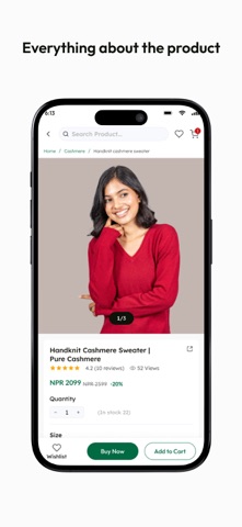 Cashmere Store: Pashmina Shop iPhone screenshot