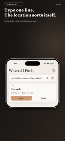 Where'd I Put It — Find Stuff iPhone screenshot