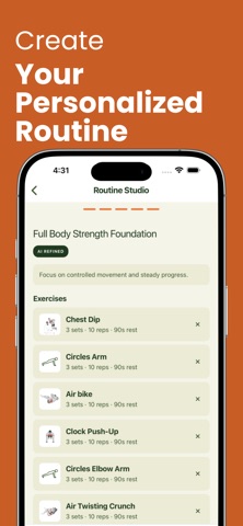 Gymrock AI Fitness & Nutrition iPhone screenshot