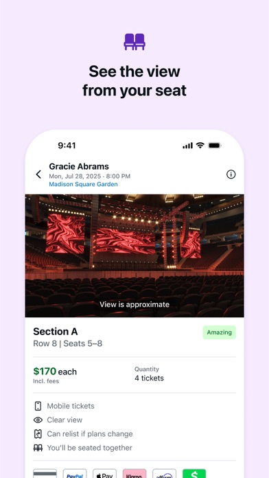 StubHub: Event Tickets Screenshot
