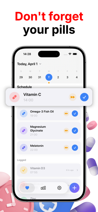 Pill Reminder & Log - Pilly Screenshot 1 of 4