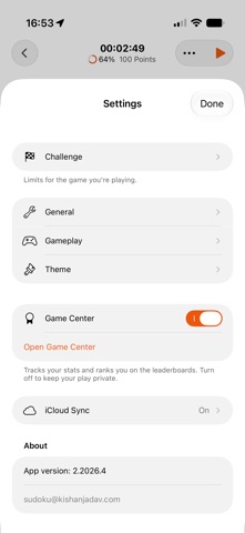 Sudoku for all iPhone screenshot