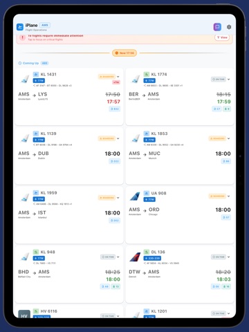 Amsterdam Flight – iPlane iPad screenshot