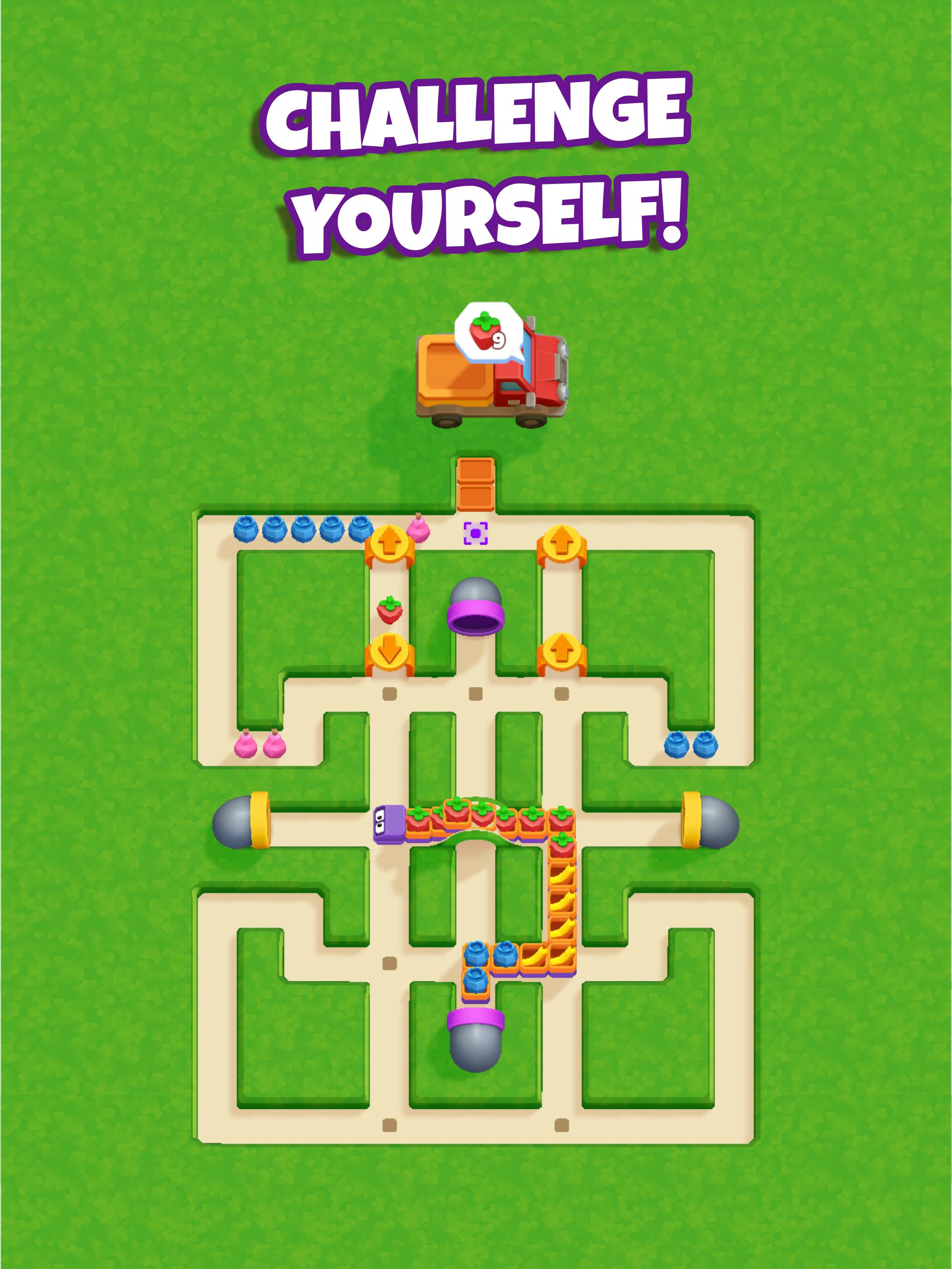 Snacky Dash: Food Maze Puzzle