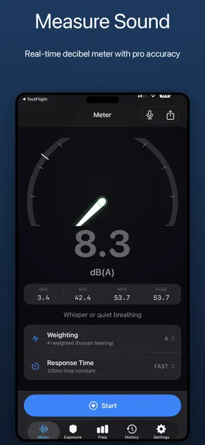 LudyMeter - Sound Level Meter screenshot 1