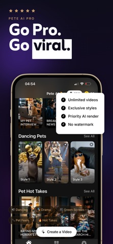 AI Pet Video Maker - Pete AI screenshot
