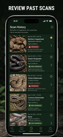 蛇类识别相机 & 物种图鉴 screenshot