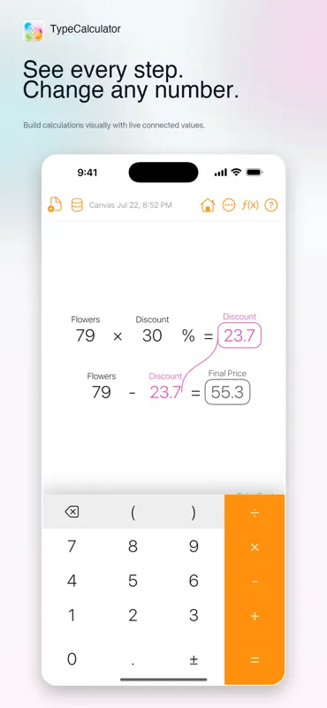 TypeCalculator screenshot 1 of 3