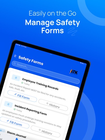 ATK-Forms iPad screenshot