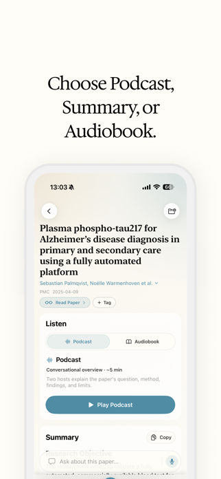 ResearchPod: AI Paper Podcasts Screenshot 4 of 5