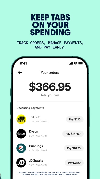Afterpay. Buy now, pay it in 4 App Store preview screenshot 8