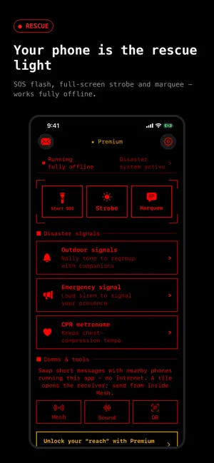 Hotaglow: Outdoor SOS Light screenshot 1