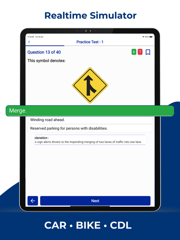 Kentucky DMV Permit Practice iPad screenshot 2 - Education app