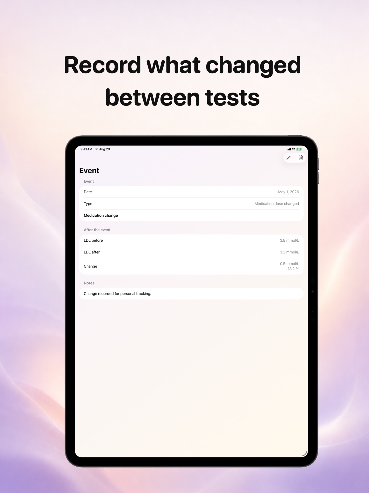 Screenshot 9 of LipidTrace: LDL & Cholesterol