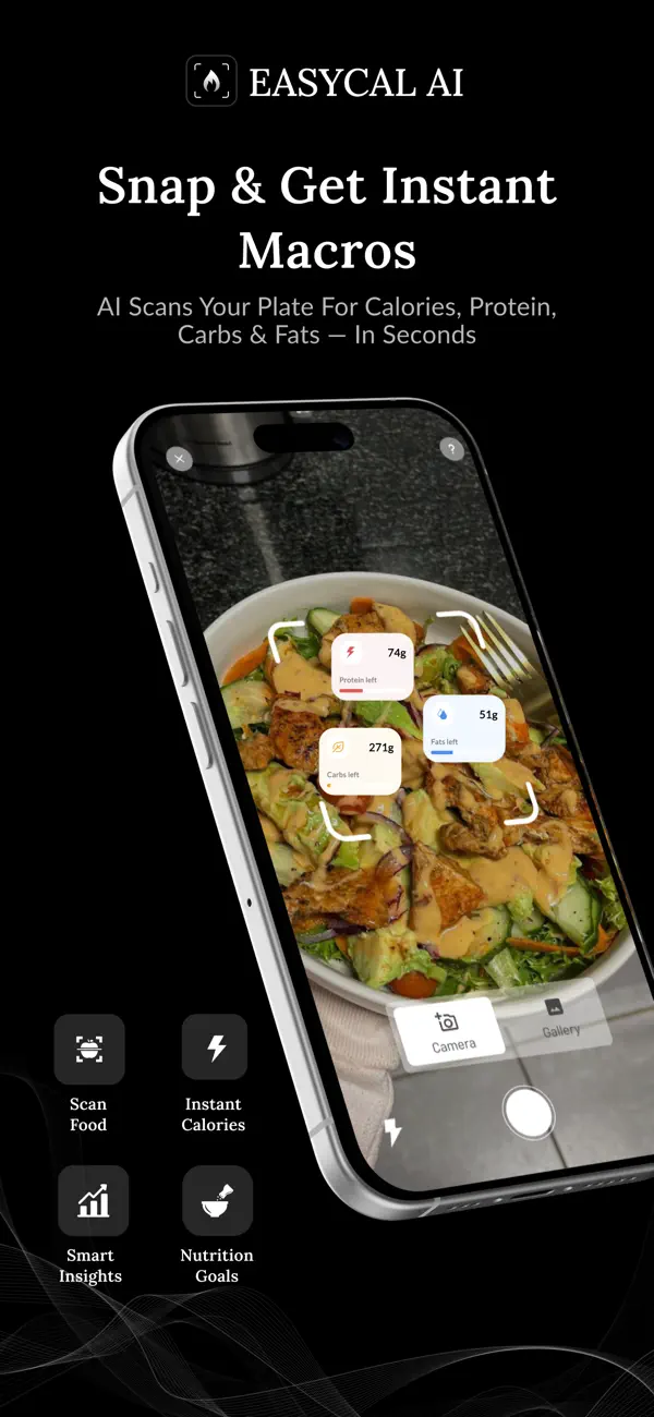 Screenshot #1 pour EasyCal AI: Compteur Calories
