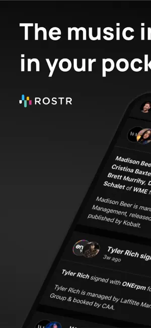 ROSTR: Music Industry App screenshot 1