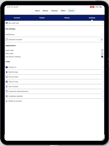 Showcase Cinemas – UK iPad screenshot 6