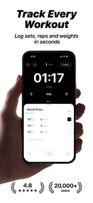 Lift: Workout Tracker Gym Log iPhone screenshot 1