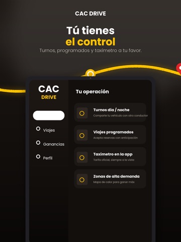 CAC Drive (App conductores) iPad screenshot