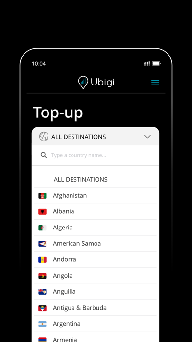 Ubigi: Travel eSIM & data plan Screenshot