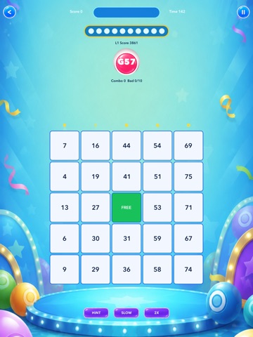 Bingo Glow Party iPad screenshot