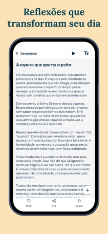 Bíblia e Devocional Diário iPhone screenshot 9