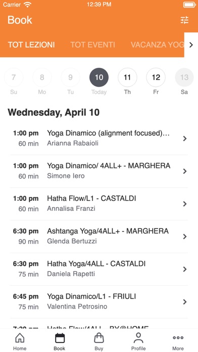 BaliYoga.it Screenshot