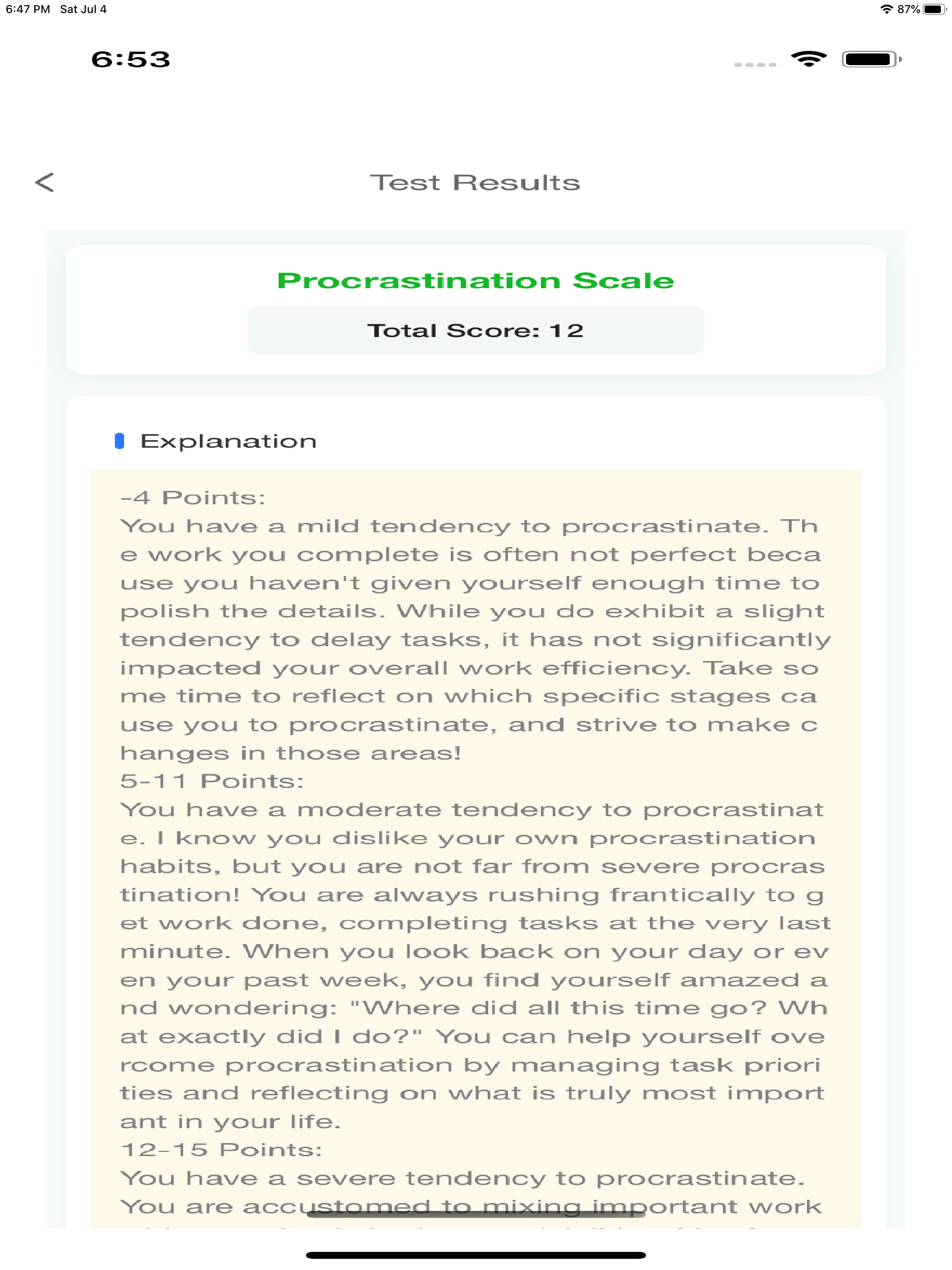 SCL-90  Psychological Test screenshot 13