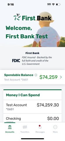 First Bank Mobile Application Screenshot 3 of 6
