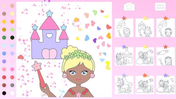 Princess Dream Coloring Book screenshot-3