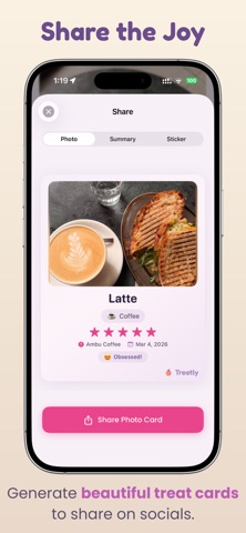 Treatly - Sweet Treat Tracker screenshot