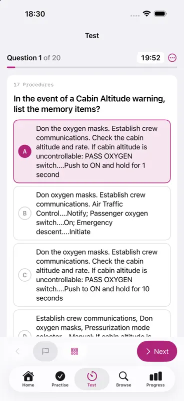 B787 Question Bank - Training screenshot 3 of 4