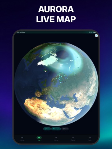 Aurora Forecast Tracker Map ipad screenshot 3