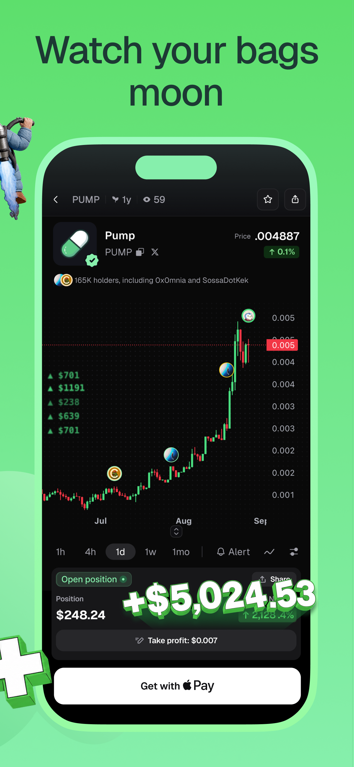 pump.fun - speculate on trends App Store screenshot