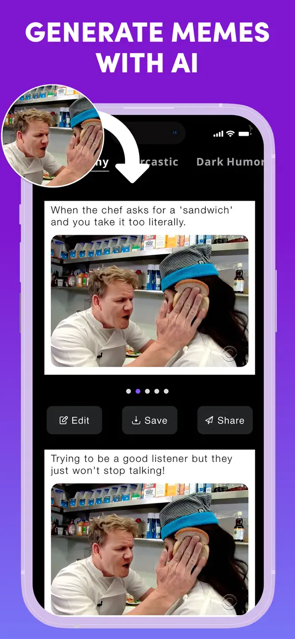 Screenshot #2 pour Memes.com Meme Maker Generator