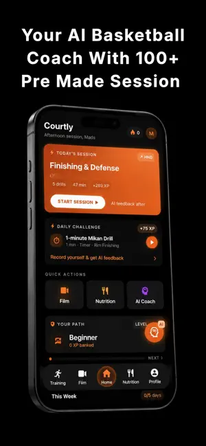 Courtly - AI Basketball Coach screenshot 1