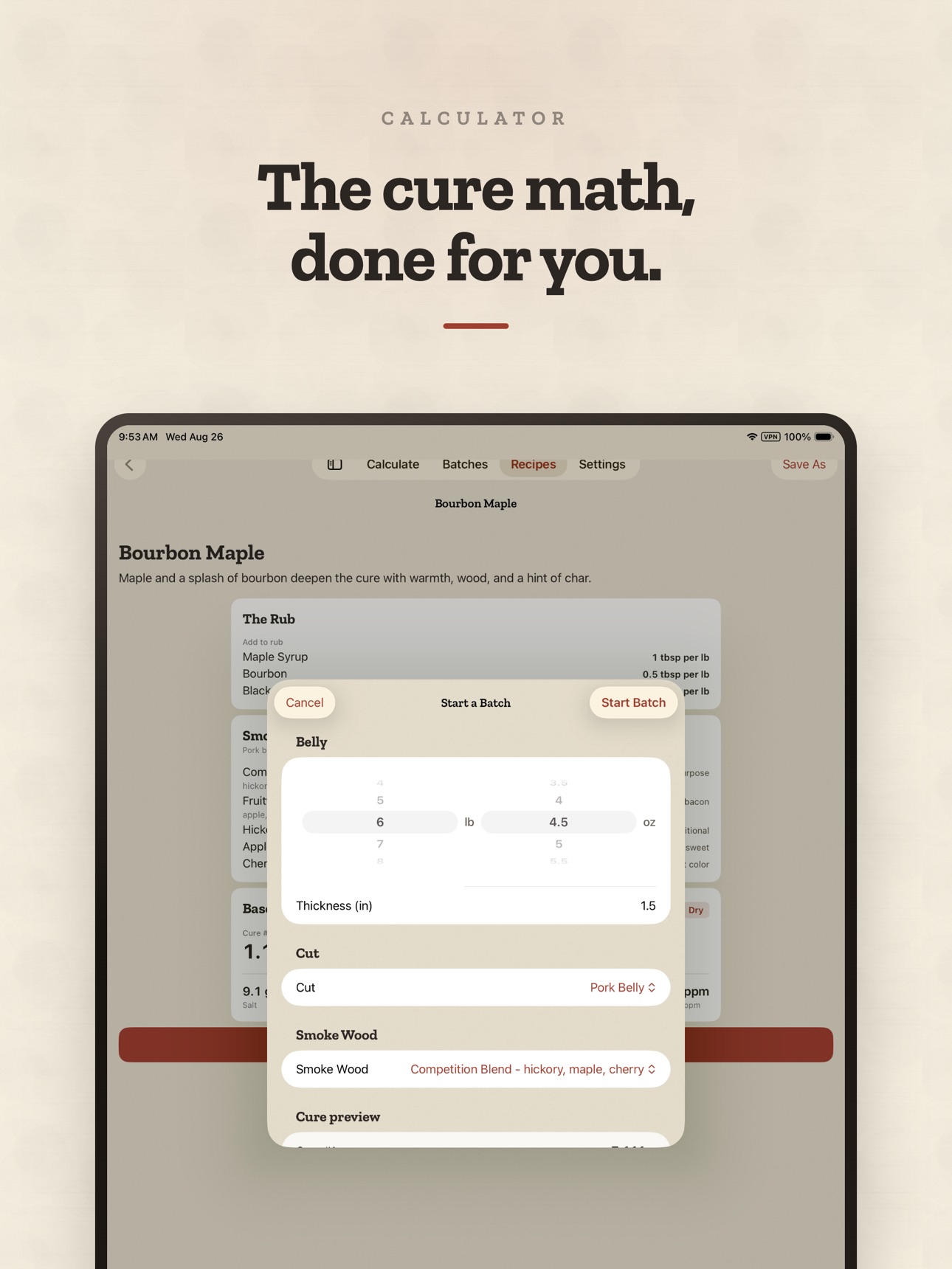 Screenshot 7 of BatchSmith: Bacon Curing