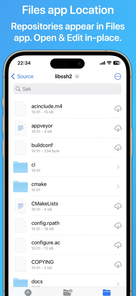 Source Files: Git Storage - Developer Tools App | MWM