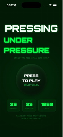 Pressing Under Pressure: Tap screenshot