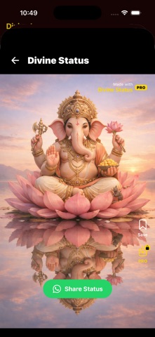 Divine Status: Hindu Reels iPhone screenshot