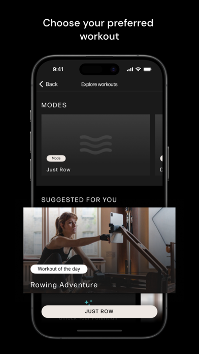 WATERROWER Connect Screenshot