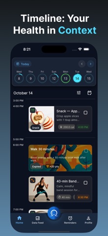 OmegaX: Health Agent iPhone screenshot