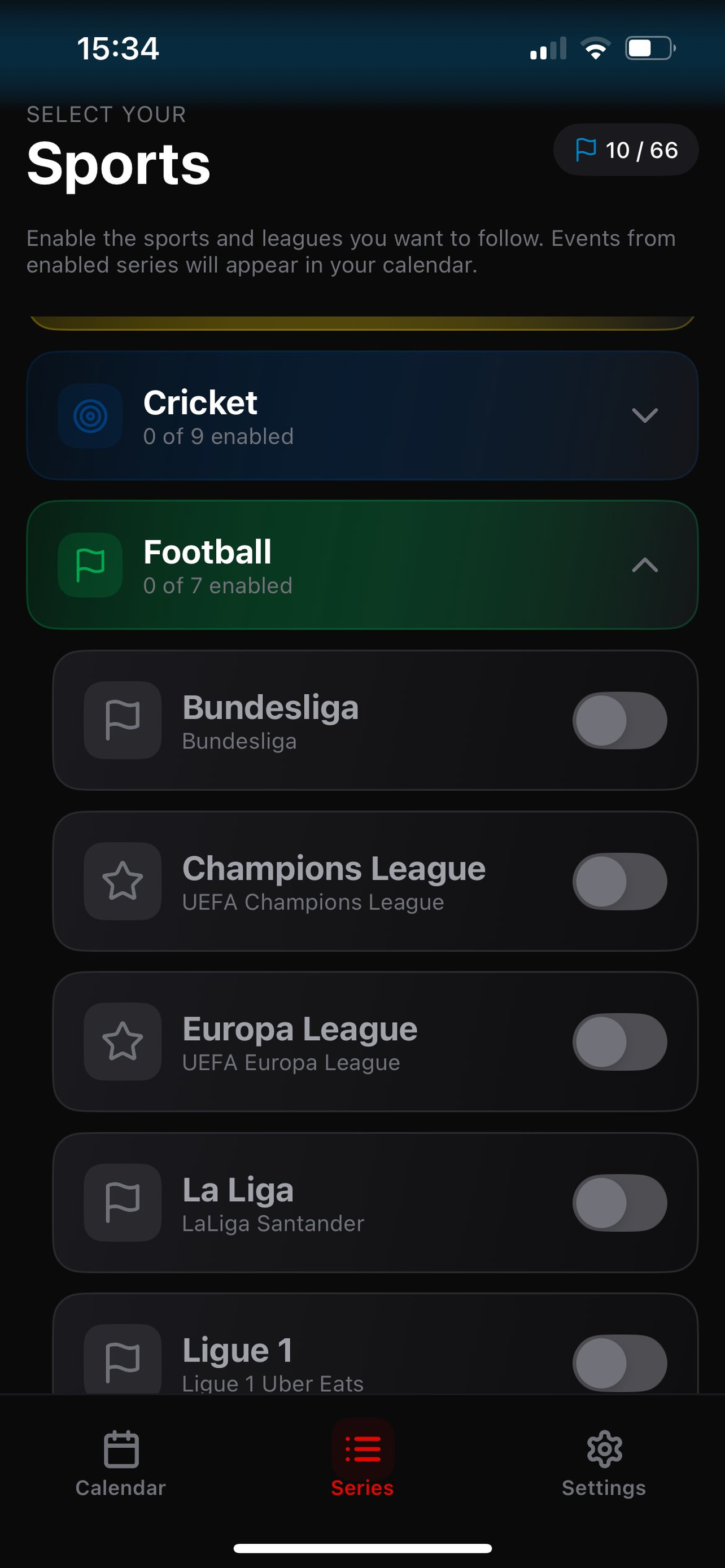 Sportsfan - Sports Calendar screenshot 6