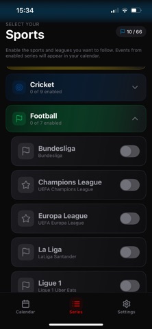 Sportsfan - Sports Calendar screenshot